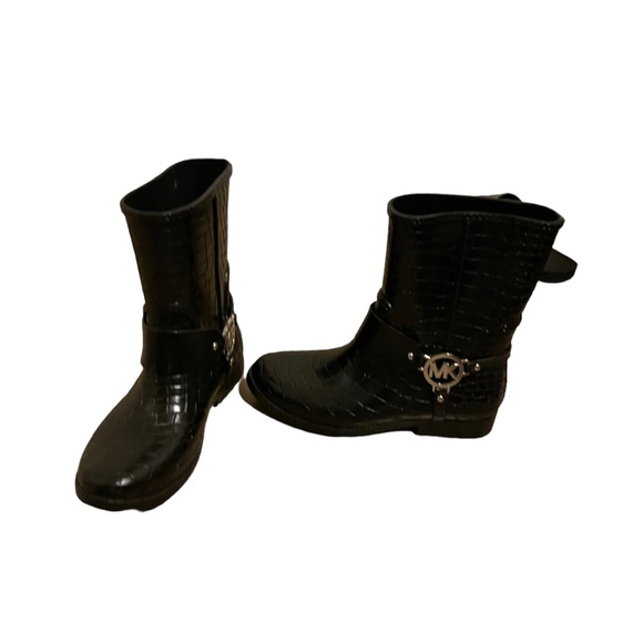 Michael Michael Kors Croc embossed rubber boots size 6 - Picture 6 of 7